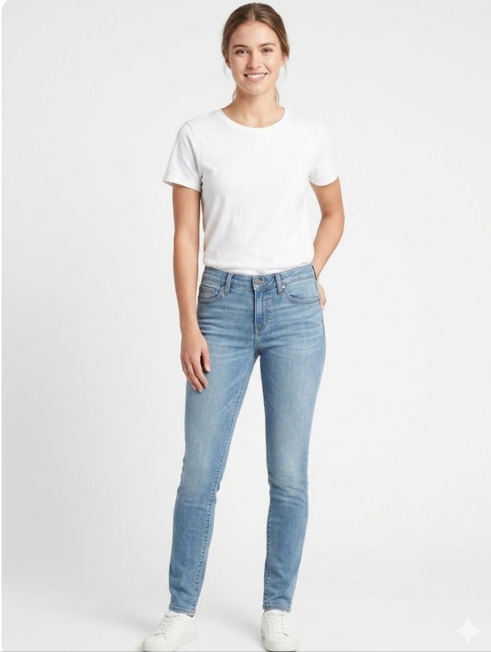Jessica Simpson Forever Skinny Jeans Low Waist Rise Distressed Worn Crop Ankle